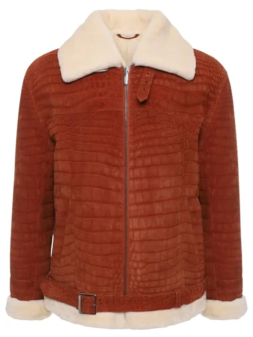 Куртка из кожи крокодила на меху BARDINI