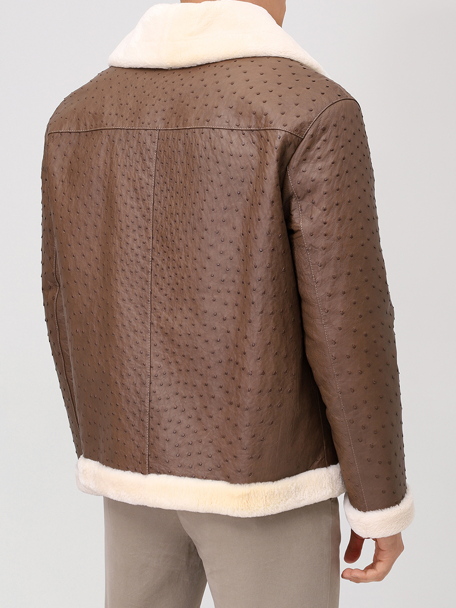 Дубленка из кожи страуса