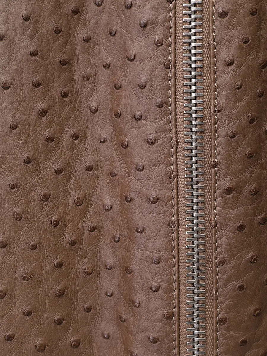 Дубленка из кожи страуса