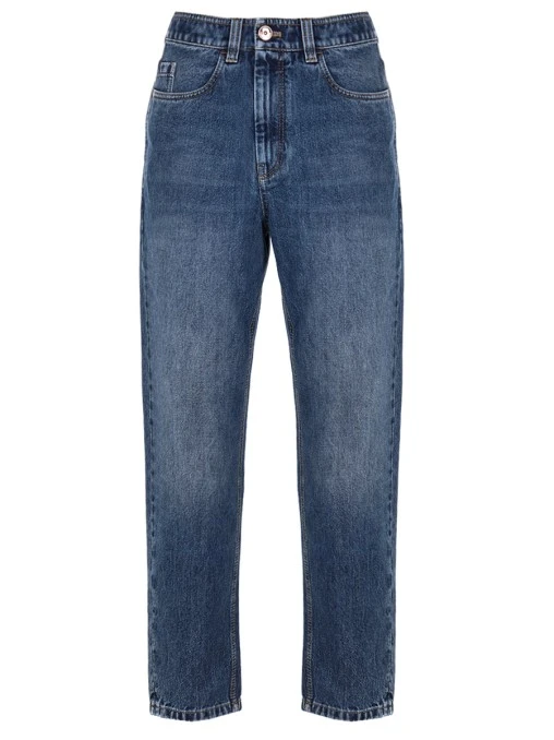 Джинсы Baggy Jean хлопковые BRUNELLO CUCINELLI