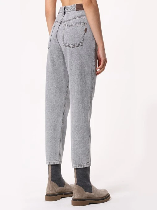 Джинсы Baggy Jean хлопковые BRUNELLO CUCINELLI