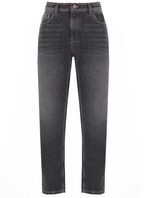 Джинсы Baggy Jean хлопковые BRUNELLO CUCINELLI