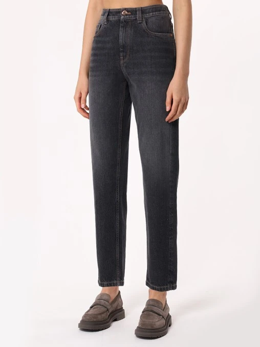 Джинсы Baggy Jean хлопковые BRUNELLO CUCINELLI