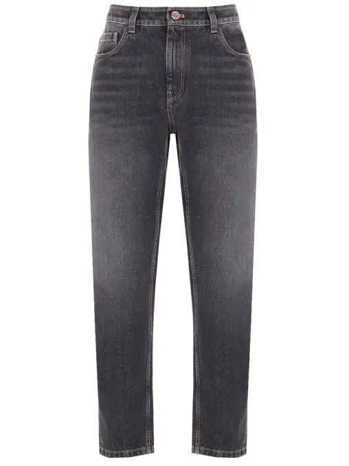 Джинсы Baggy Jean хлопковые BRUNELLO CUCINELLI