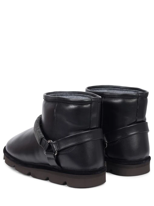 Угги кожаные BRUNELLO CUCINELLI