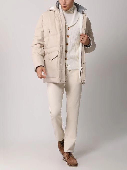 Пуховик шерстяной BRUNELLO CUCINELLI