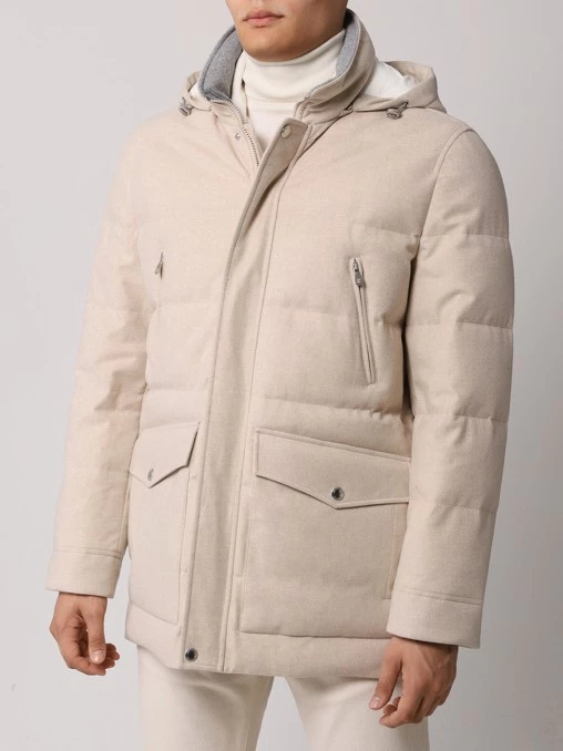 Пуховик шерстяной BRUNELLO CUCINELLI