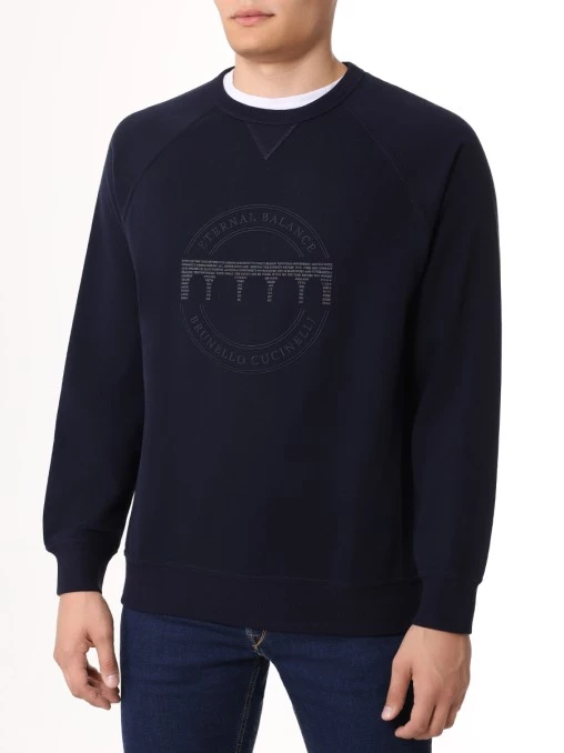 Толстовка хлопковая BRUNELLO CUCINELLI
