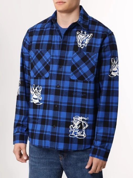 Рубашка Regular Fit хлопковая OFF-WHITE