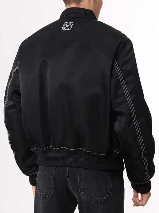 Бомбер с логотипом OFF-WHITE