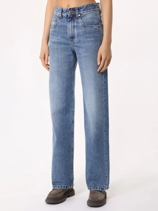 Джинсы Regular Fit хлопковые BRUNELLO CUCINELLI