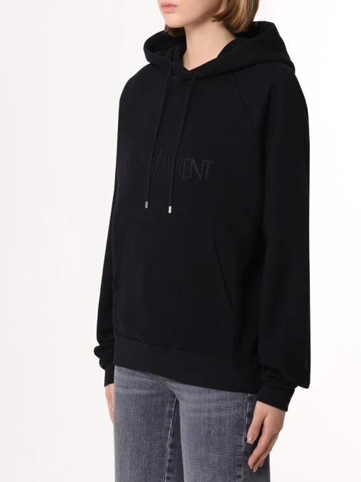 Худи хлопковое SAINT LAURENT