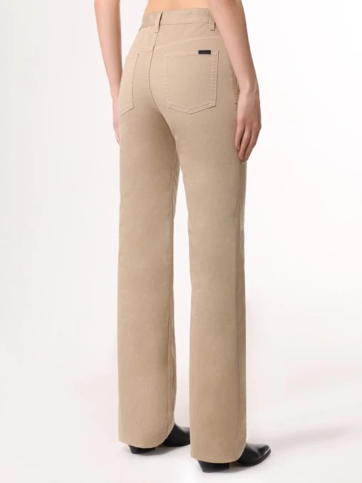 Брюки хлопковые SAINT LAURENT