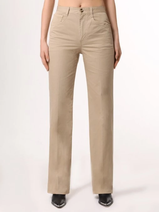 Брюки хлопковые SAINT LAURENT