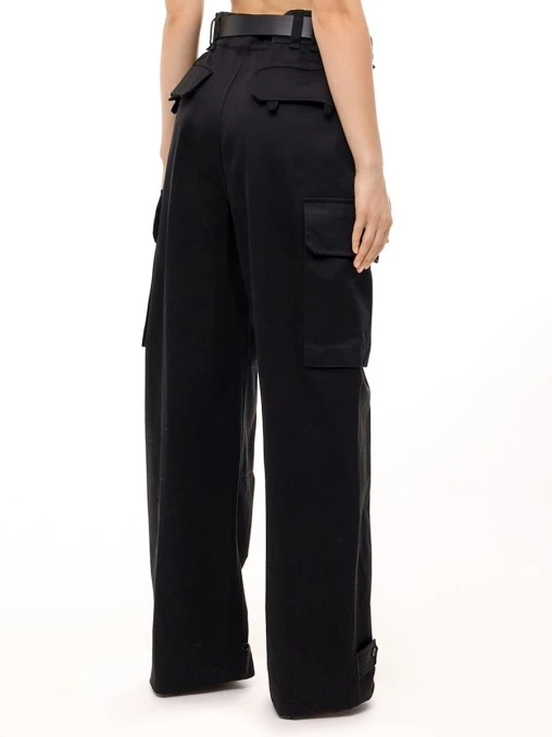 Брюки-карго хлопковые SAINT LAURENT