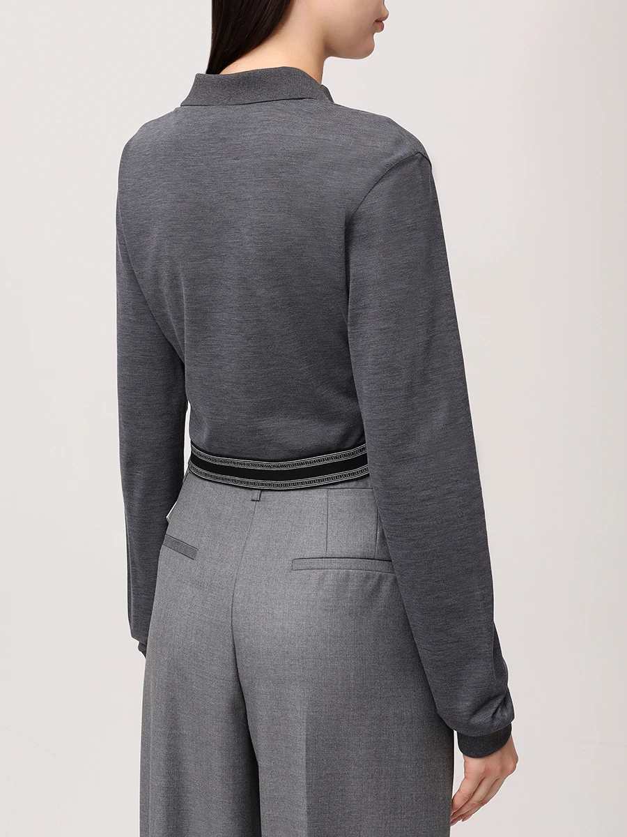 Поло из шелка и хлопка