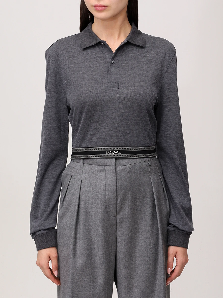 Поло из шелка и хлопка