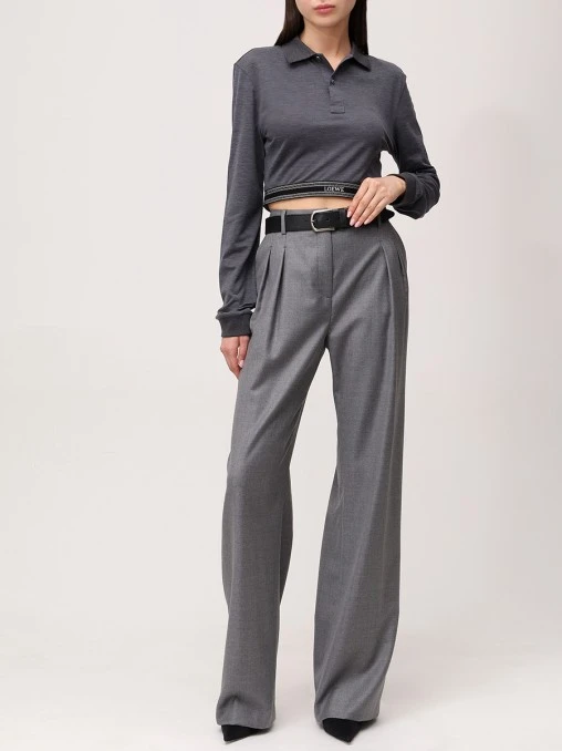 Поло из шелка и хлопка LOEWE