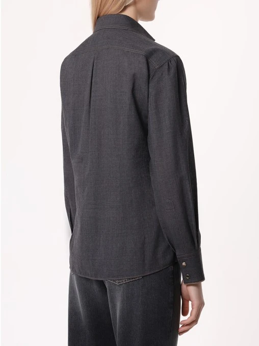 Рубашка шерстяная BRUNELLO CUCINELLI