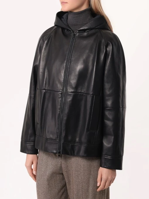 Куртка кожаная BRUNELLO CUCINELLI