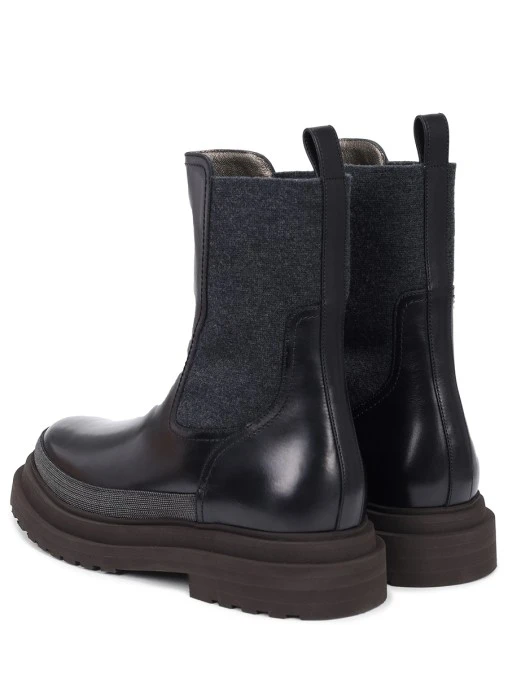 Челси кожаные BRUNELLO CUCINELLI
