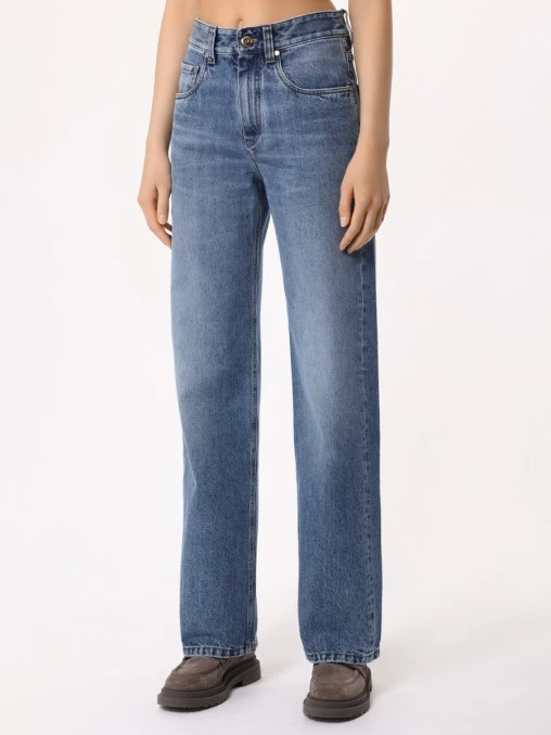 Джинсы хлопковые BRUNELLO CUCINELLI