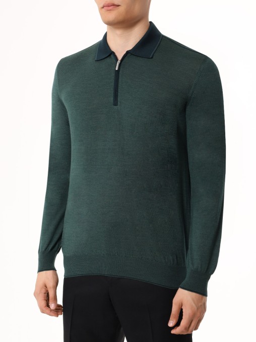 Поло шерстяное BERTOLO LUXURY MENSWEAR