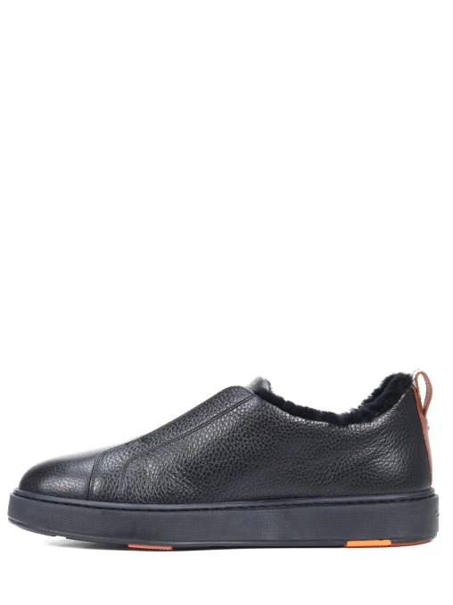 Кеды кожаные на меху SANTONI