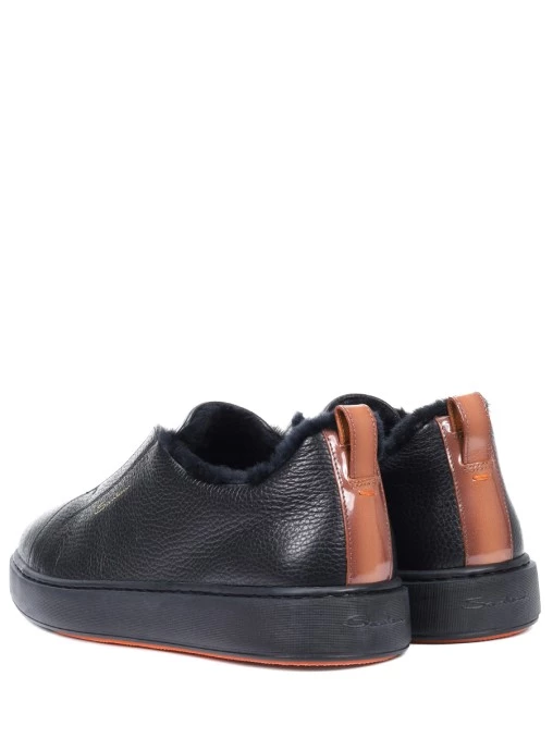 Кеды кожаные на меху SANTONI