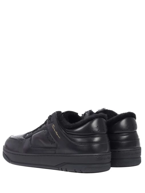 Кеды кожаные на меху SANTONI