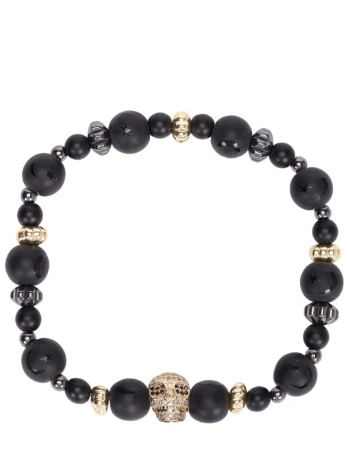 Браслет из шунгита и гематита Hamlet SEXY FISH