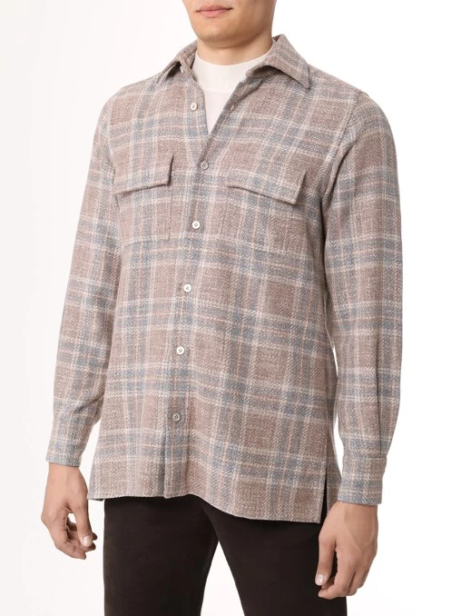 Рубашка Regular Fit шерстяная KITON