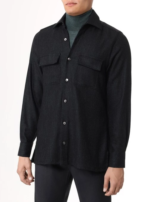 Рубашка Regular Fit шерстяная KITON