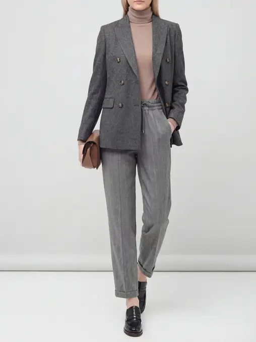 Брюки шерстяные KITON