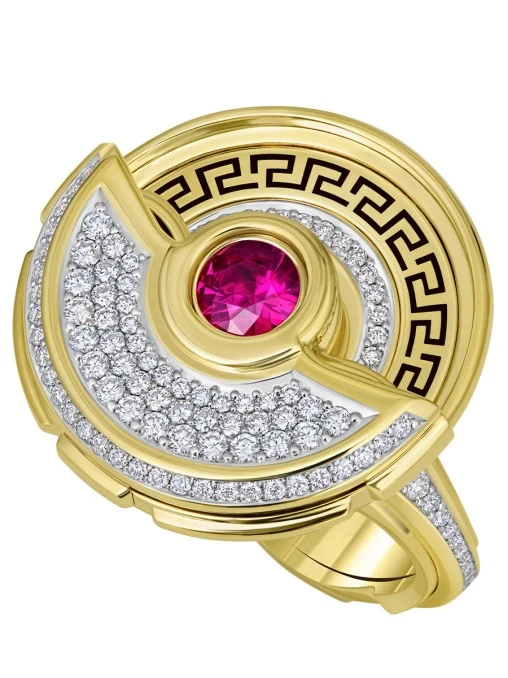 Кольцо с рубинами и бриллиантами CHAMOVSKIKH JEWELLERY HOUSE