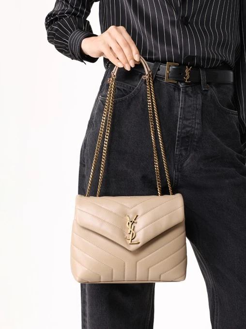 Сумка кожаная Monogram Loulou SAINT LAURENT