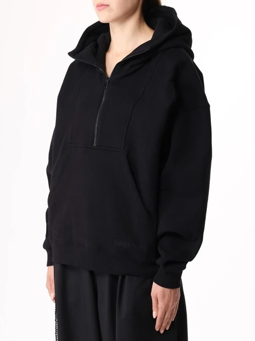 Худи хлопковое SAINT LAURENT
