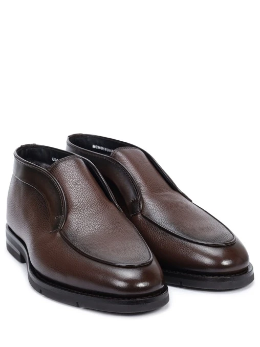Ботинки кожаные на меху SANTONI