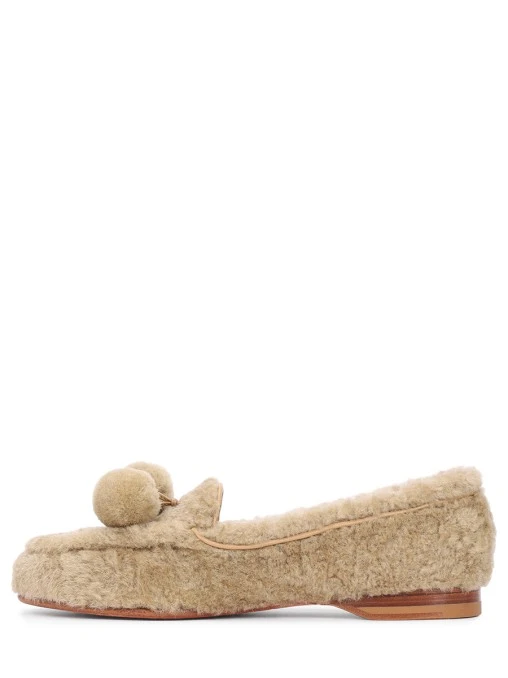 Лоферы меховые SANTONI