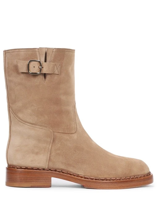 Сапоги замшевые на байке SANTONI