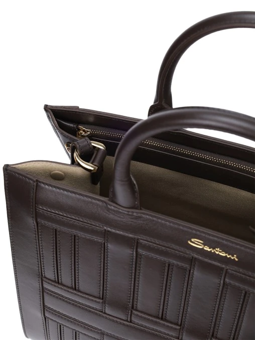 Сумка кожаная SANTONI