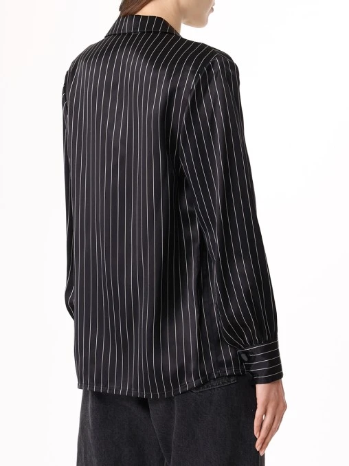 Блуза шелковая SAINT LAURENT