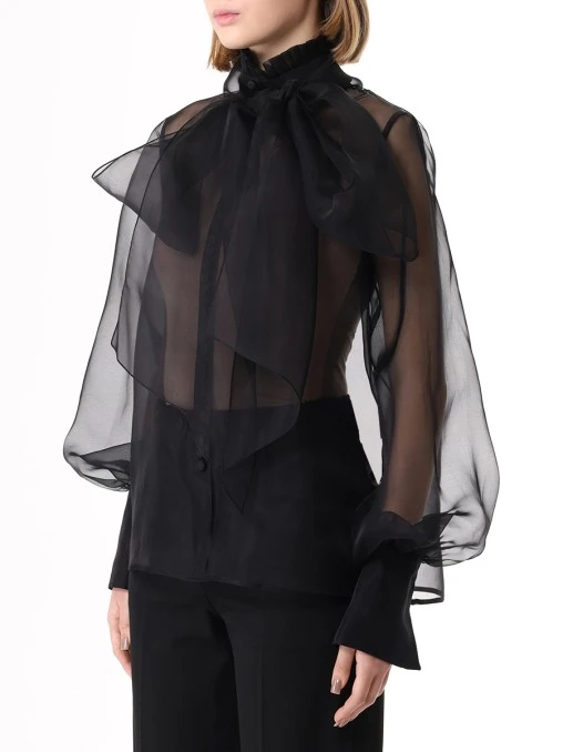 Блуза шелковая Orchidee Noir YVON