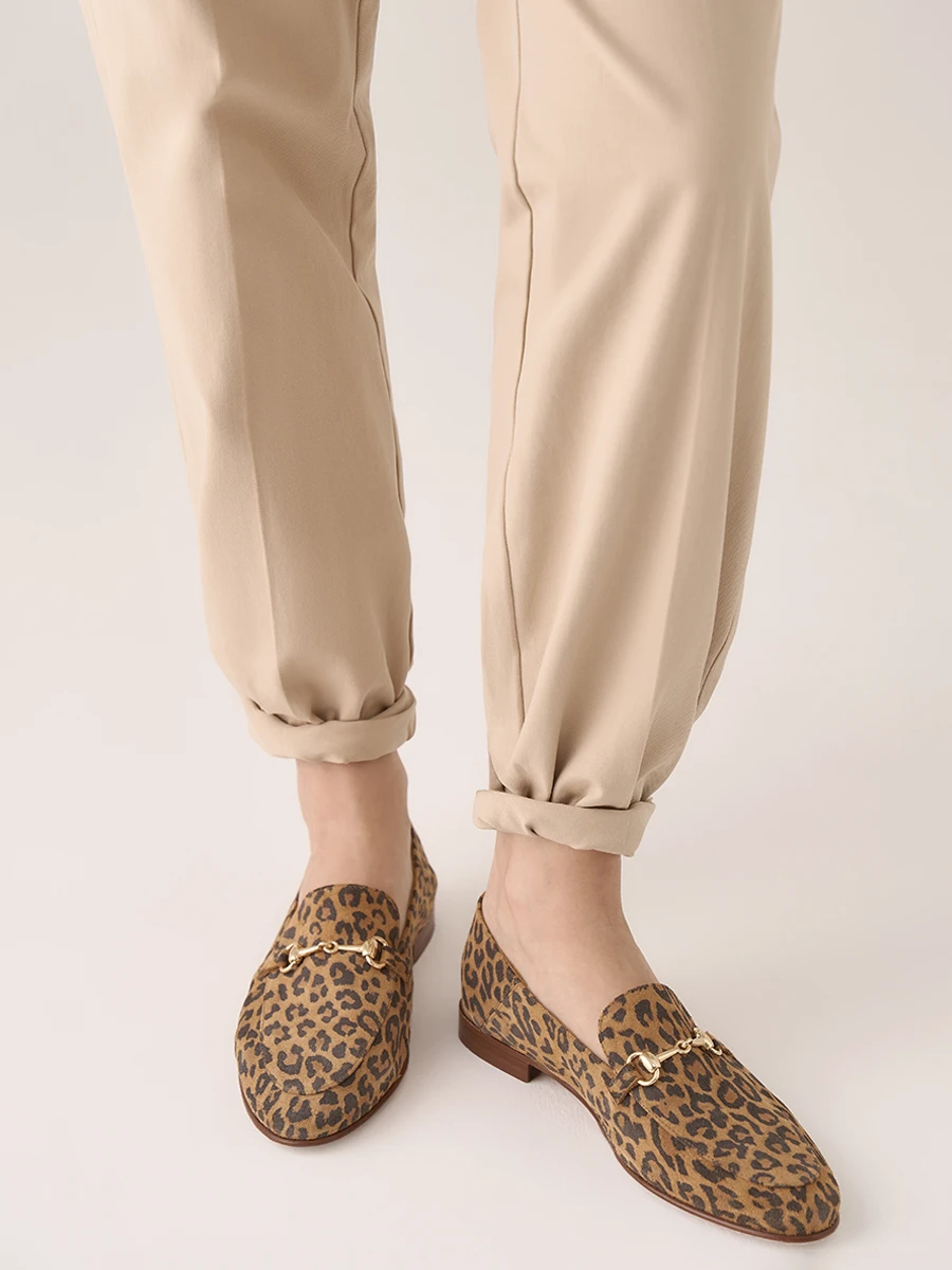 Лоферы Jill замшевые