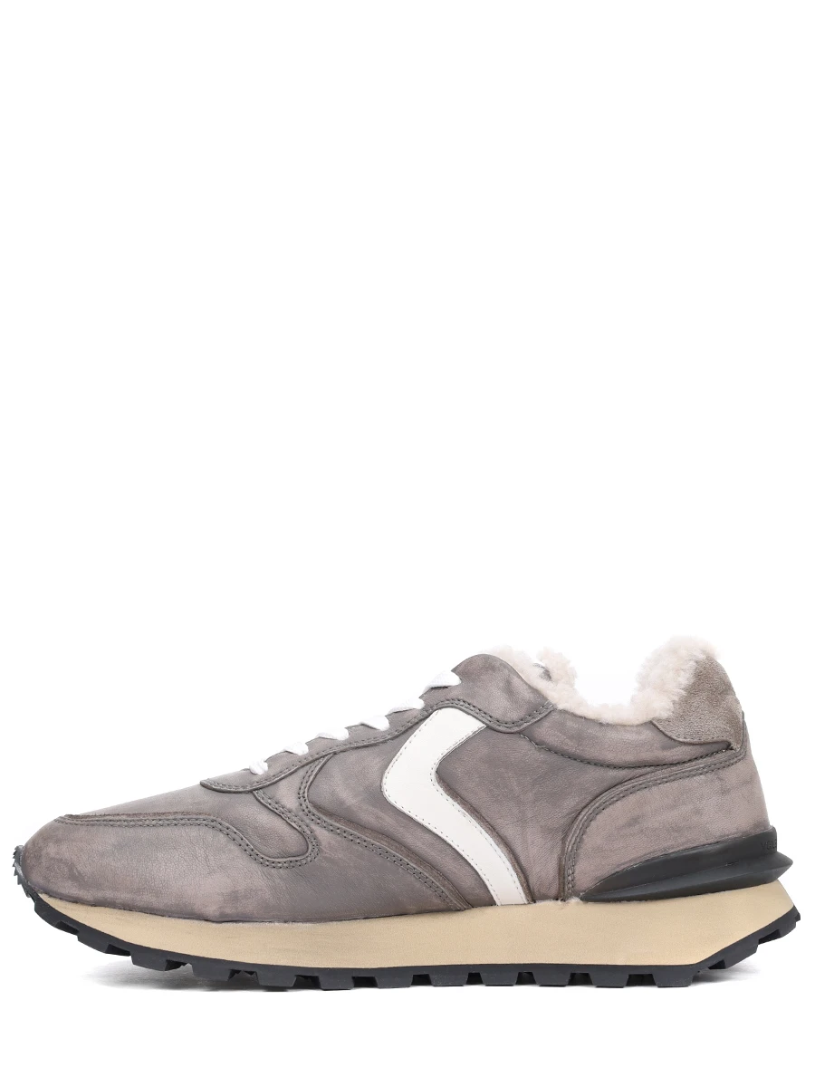 Кроссовки кожаные на меху