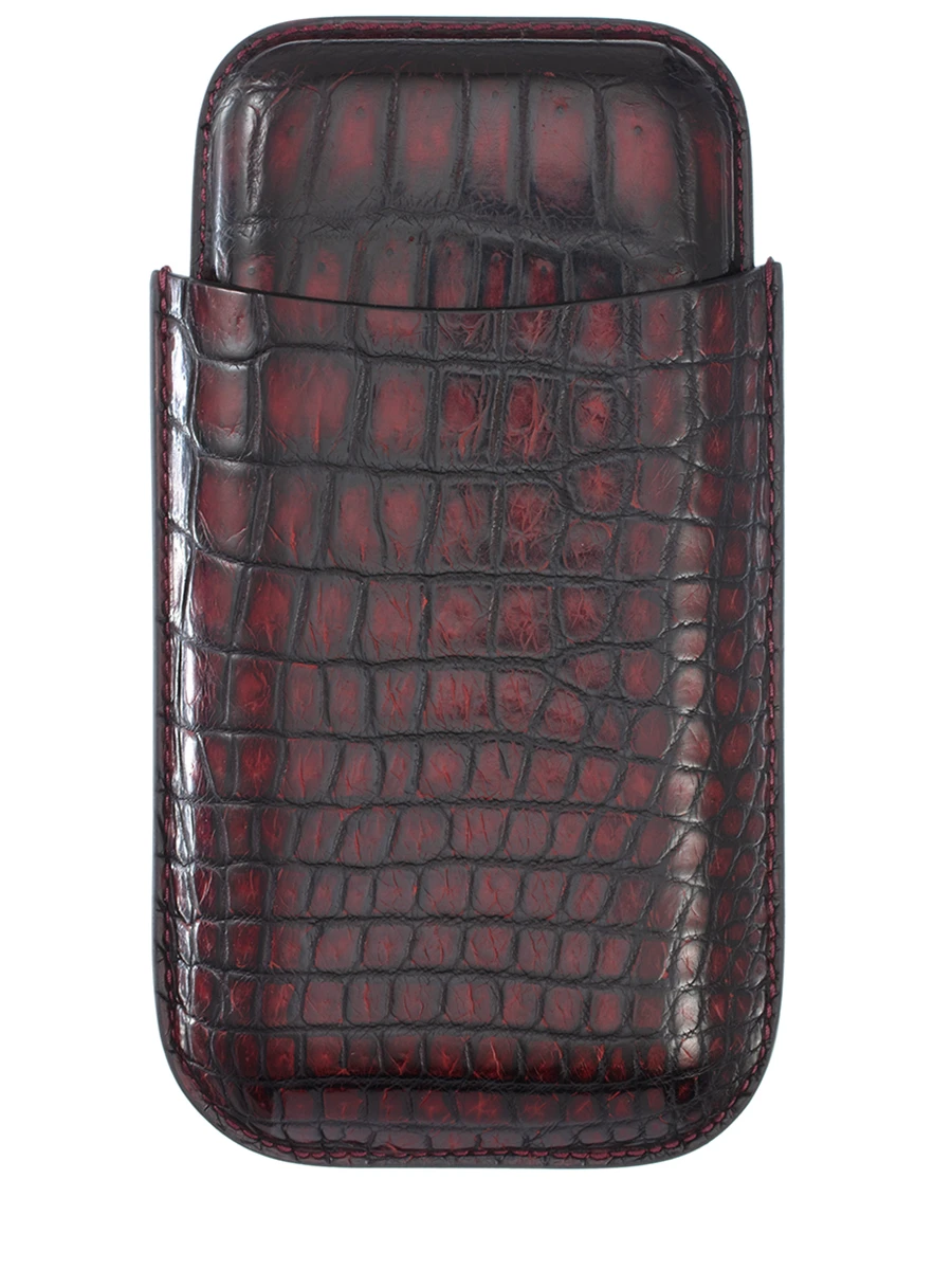 Портсигар кожаный