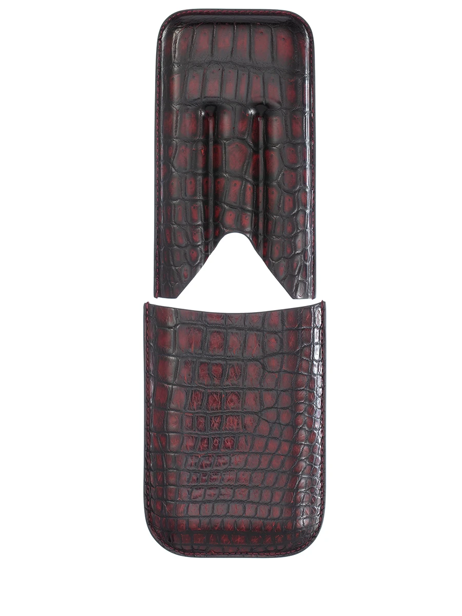 Портсигар кожаный