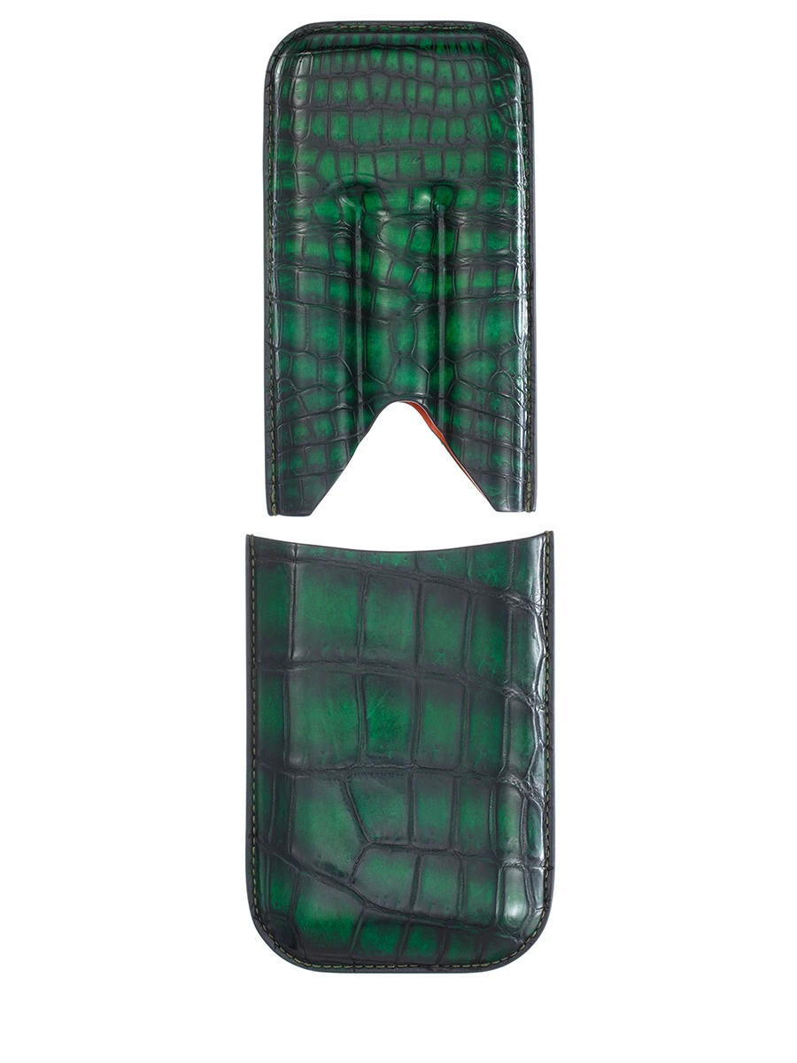 Портсигар кожаный