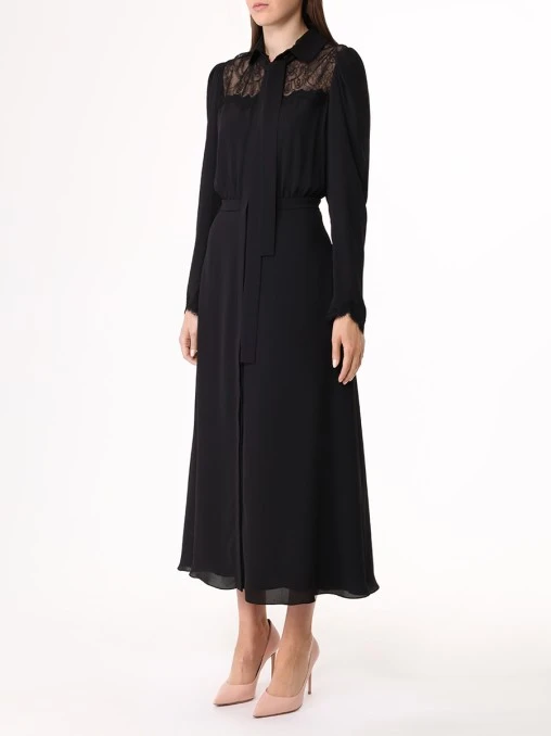 Платье с кружевом SHATU