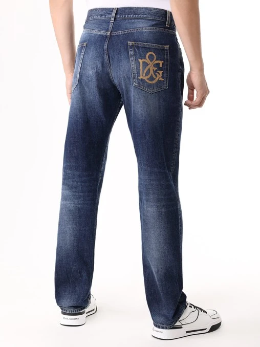 Джинсы Regular Fit хлопковые DOLCE & GABBANA